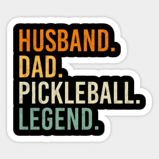 Pickleball Player Funny Husband Dad Legend Vintage Father's Day Sticker